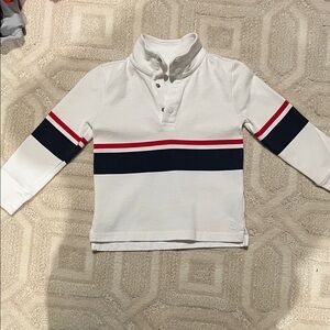 NWOT Kids White and Navy Striped Shirt